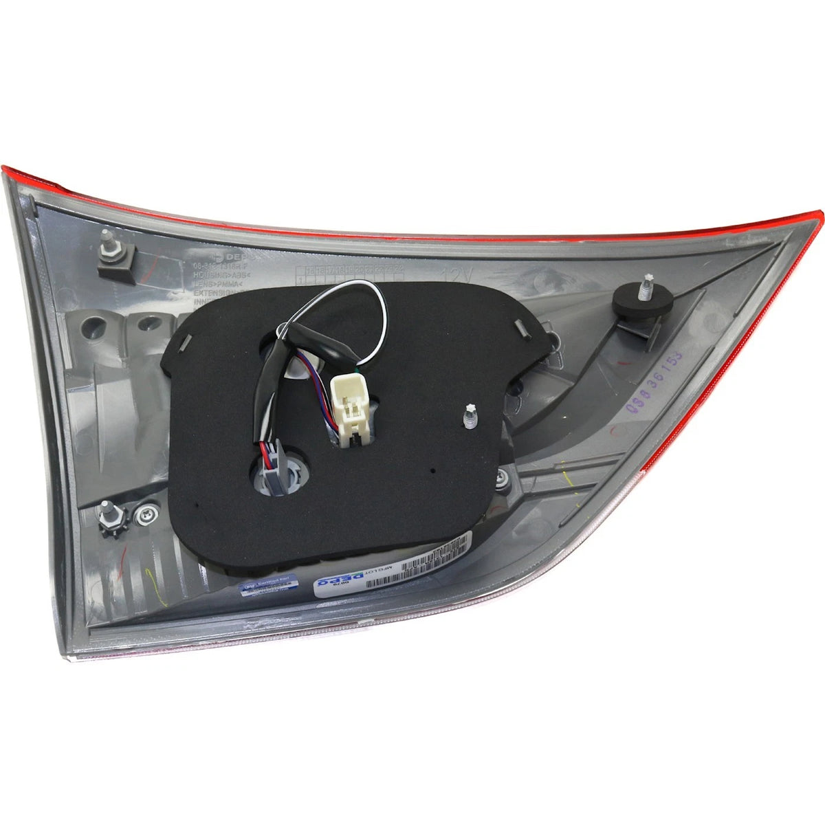 Tail Light Set for Toyota Sienna (2012–2014) Right Inner Outer Clear/Red