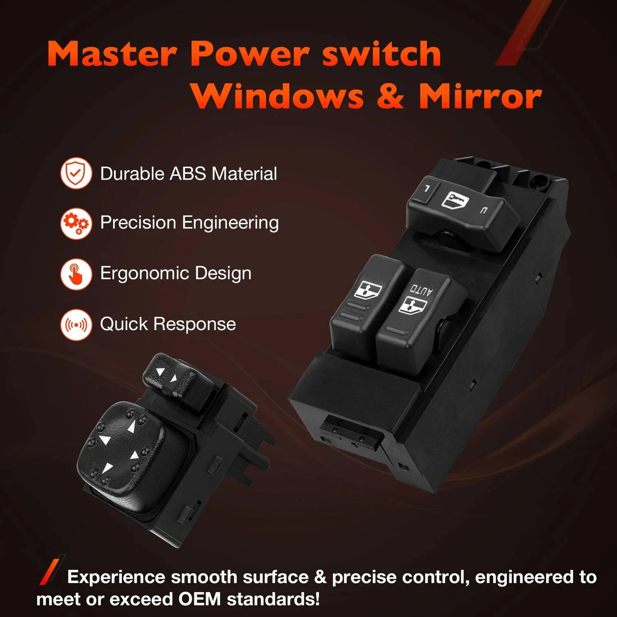 Power Window Door & Mirror Switch for Chevy Silverado GMC Sierra 1500 2500 (2000–2002)