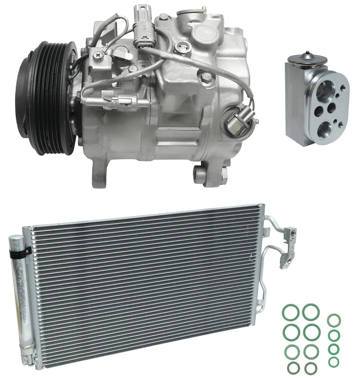 AC Compressor Kit with Condenser for BMW 328i xDrive 2014–2014
