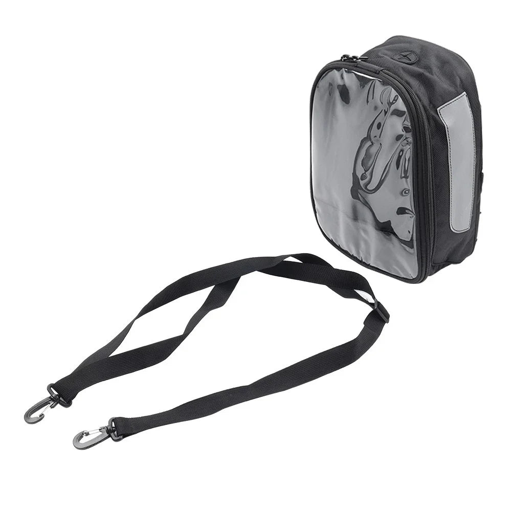 Front Fuel Tank Bag for Universal Motorcycle (1PC) - Touchable Navigation, Black