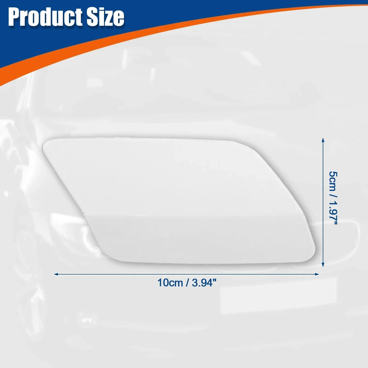 Bumper Washer Nozzle Cover Right Front for BMW E92 E93 (2011-2013) White