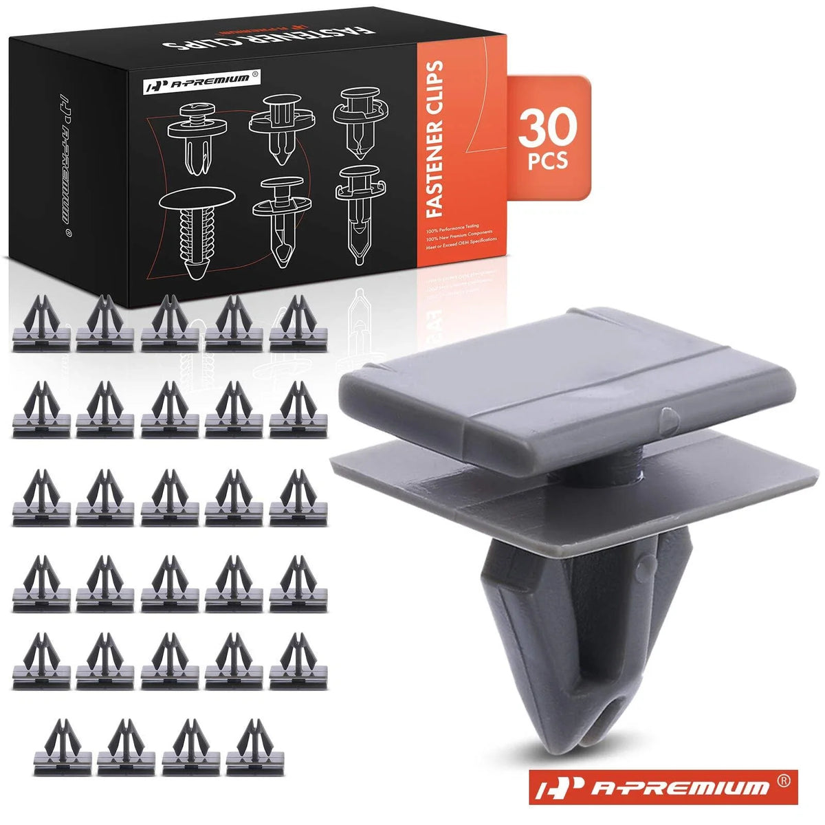 Set of 30 Nylon Rocker Panel Moulding Clips for Chevy Olds
