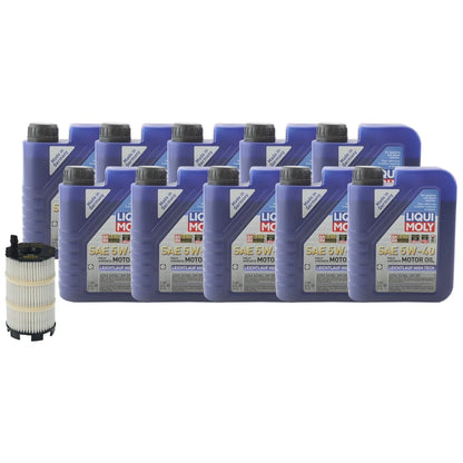 Engine Oil Change Kit 10L Liqui Moly High Tech 5W40 for Q7 RS4 2006-2020