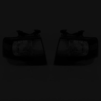 Headlights for Ford Expedition (2007–2014) Left/Right Pair with Bulbs