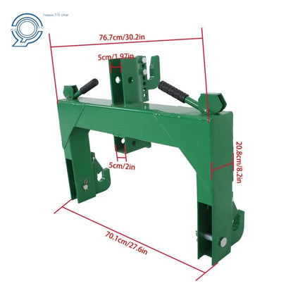 Quick Hitch 3-Point with 2" Receiver for Category 1 & 2 Tractors