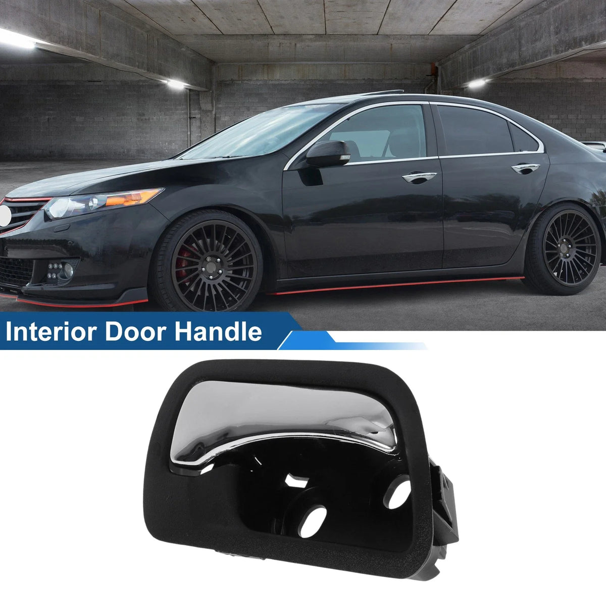 Front Driver Side Interior Door Handle for Honda Accord (2003–2007) Black Chrome