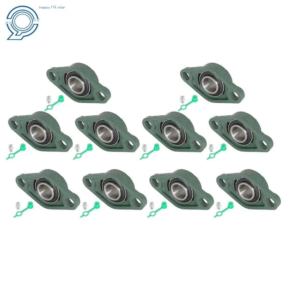 UCFL205-16 Pillow Block Flange Bearing Set - 10 Pieces (1" Bore)