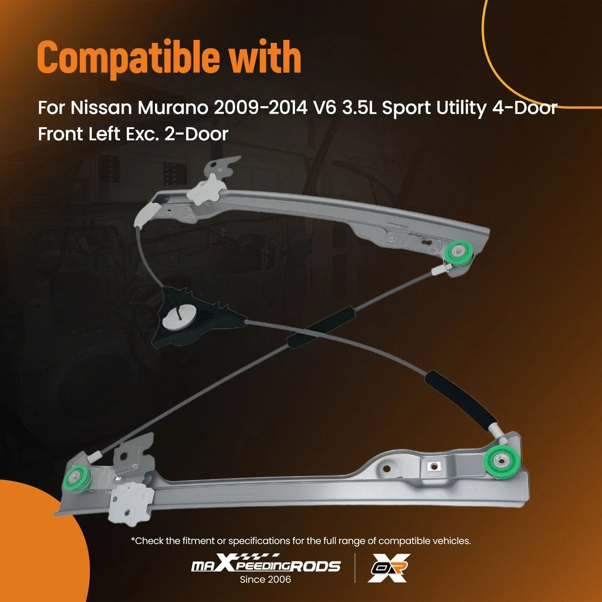 Front LH Window Regulator for Murano 2009-2014 807211AA2A