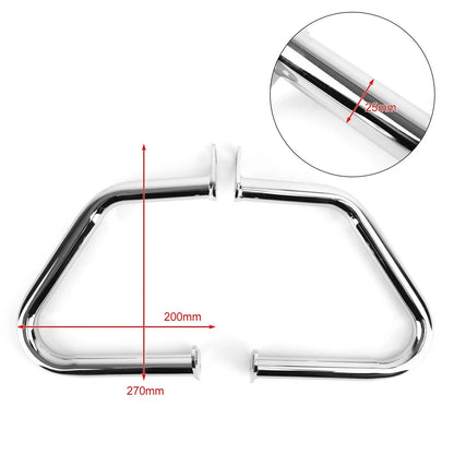 Chrome Bumper Engine Guards Crash Bars for Bonneville T100 T120 Bobber (2016–2024)