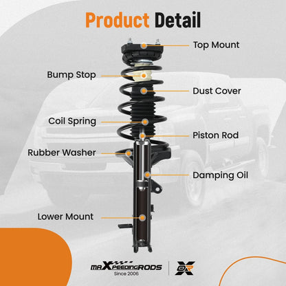 Complete Rear Strut Spring Assembly for Hyundai Elantra (2000–2006)