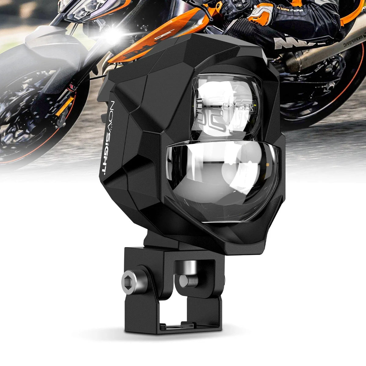 2X LED Spot Light Auxiliary Headlight for Motorcycle
