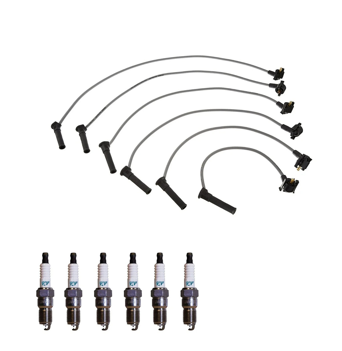 Denso 7mm Wire Set & 6 Iridium TT Spark Plugs Kit for Ford Mercury 4.0 V6