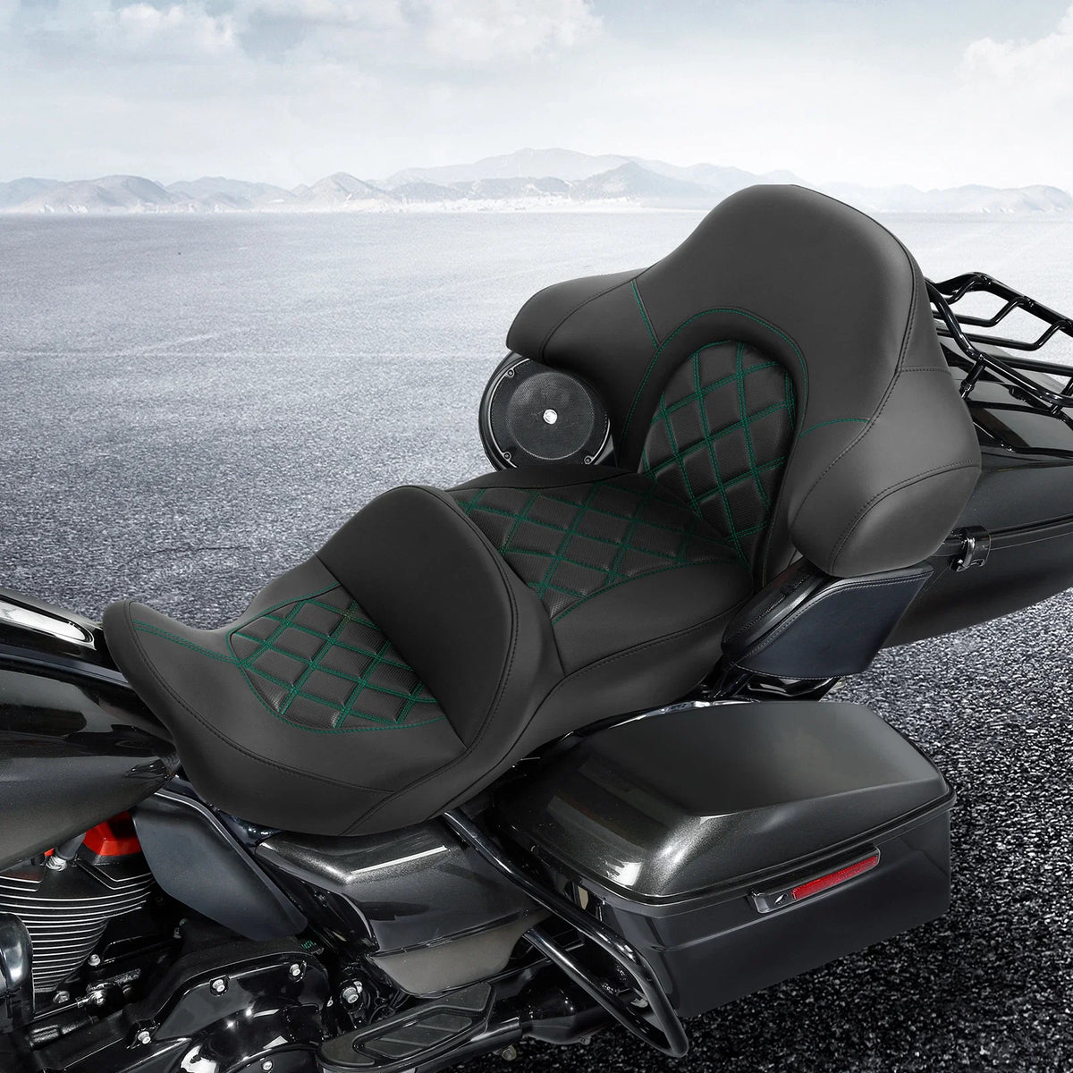Two-Up Driver Passenger Seat Backrest for Harley Touring (2014–2023)