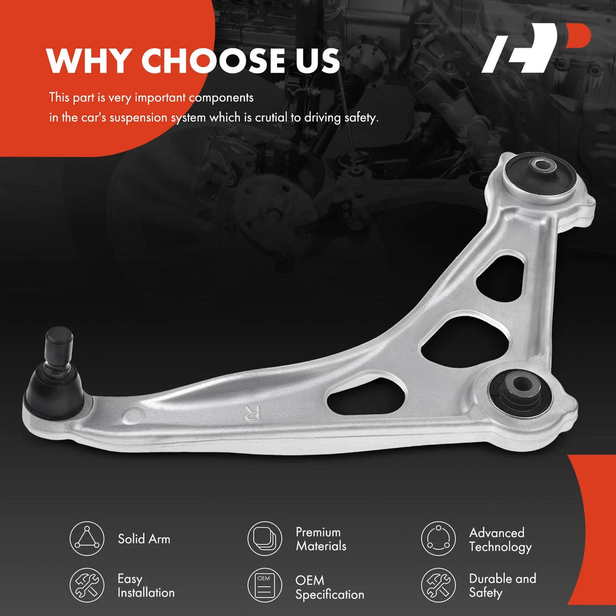 2019-2020 Nissan Altima Front Right Lower Control Arm