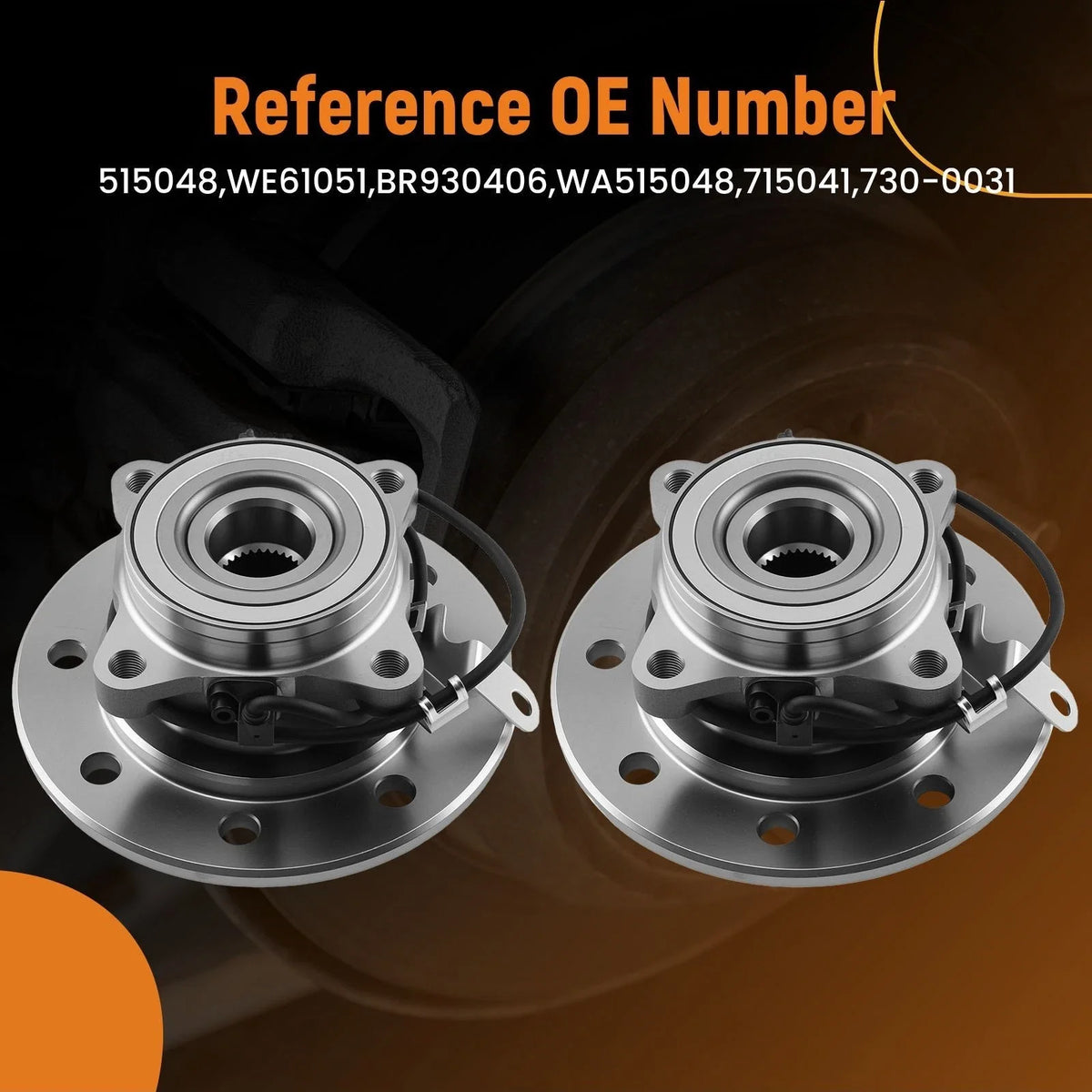 4WD Front Wheel Hub & Bearing for GMC K2500 K3500 (1996–2000) WA515048