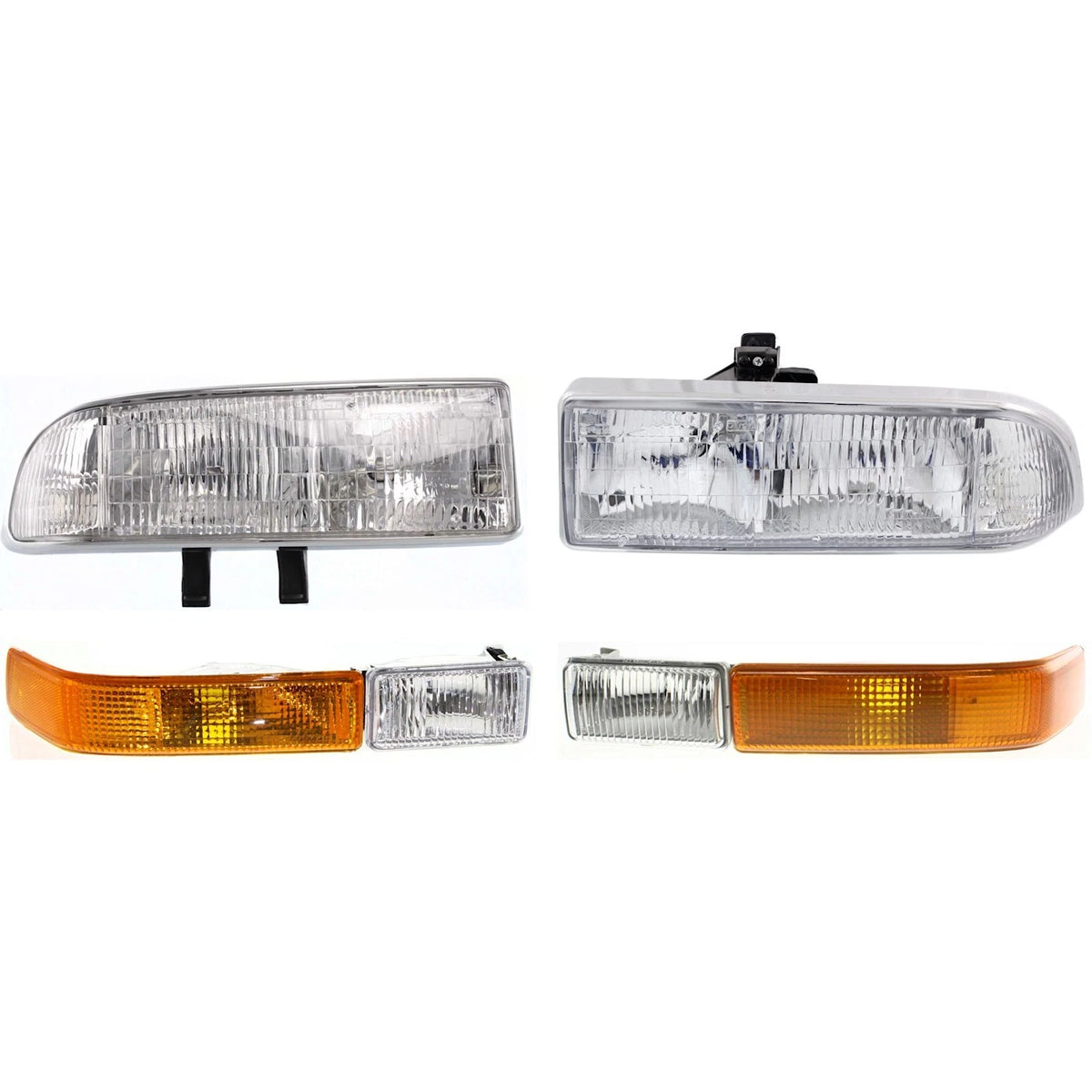 Headlight Kit for Chevrolet S10, Blazer (1998–2005) - With Turn Signal Light