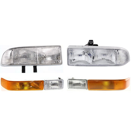 Headlight Kit for Chevrolet S10, Blazer (1998–2005) - With Turn Signal Light