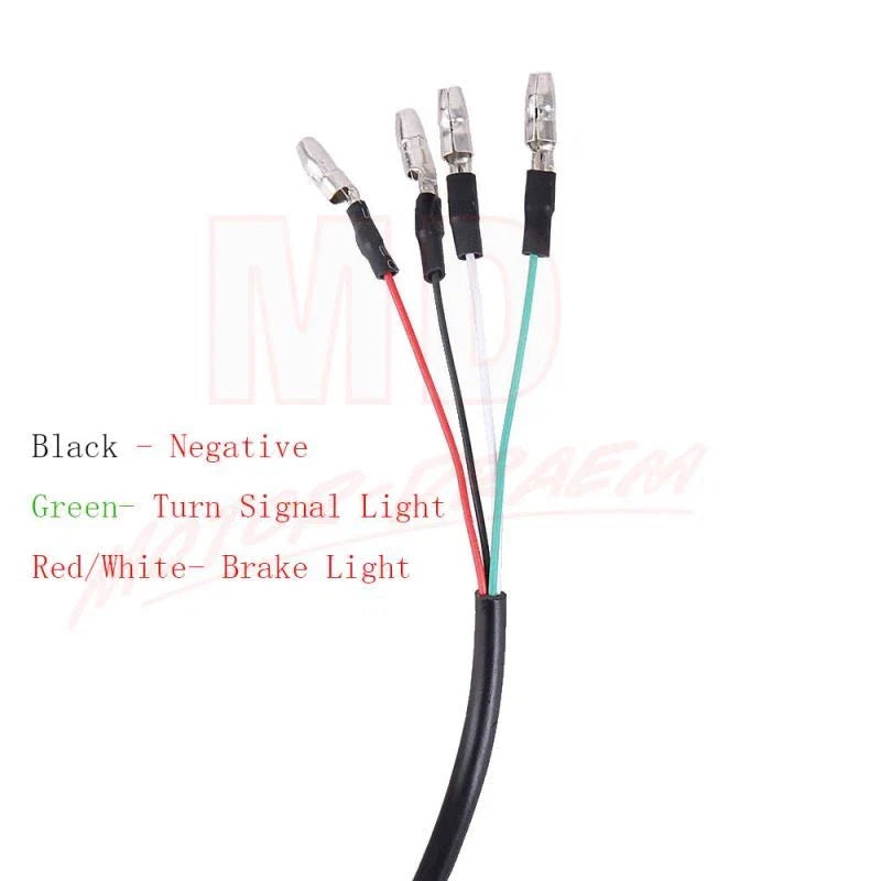 Set of 2 Motorcycle Turn Signal 12LED Bullet Indicators