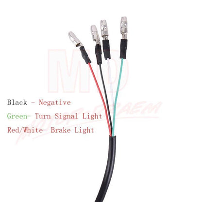 Set of 2 Motorcycle Turn Signal 12LED Bullet Indicators