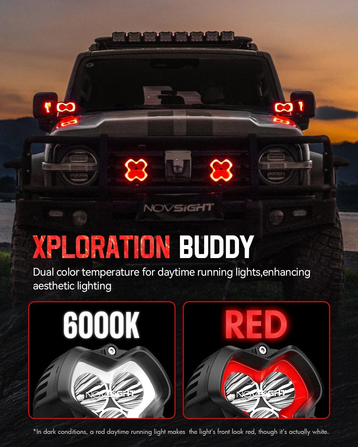 3"/4"/4.5" LED Pod Work Light for Jeep Pickup