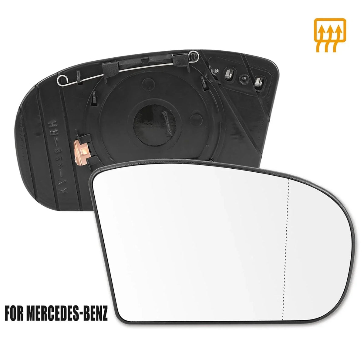 Mirror Glass with Heating Element for Mercedes-Benz E500 E550 2003-2009