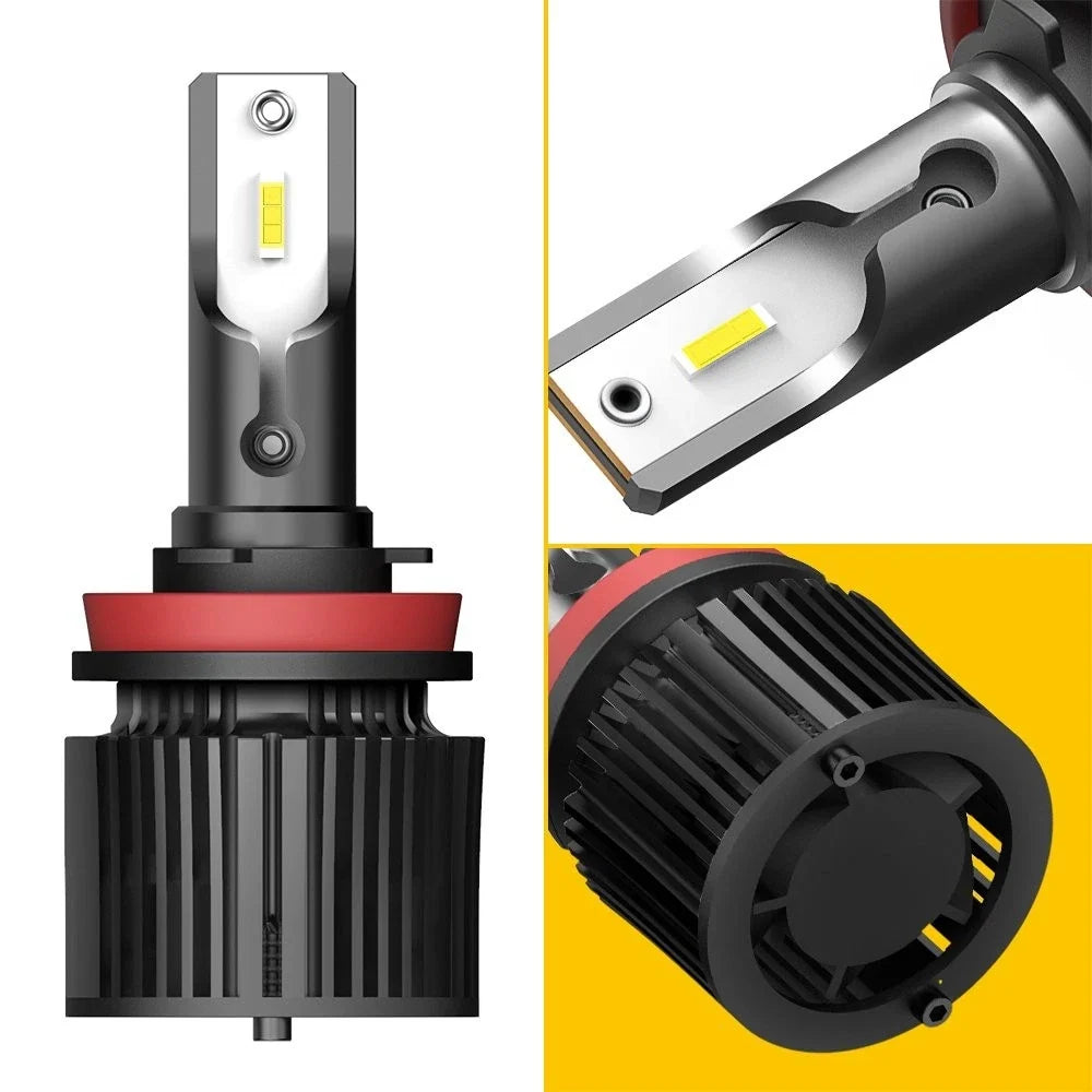 H11 LED Headlight Set (6000K White) - 2X AUXITO