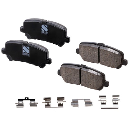 Rear Ceramic Brake Pad Set for Odyssey, Pilot (2011-2017)
