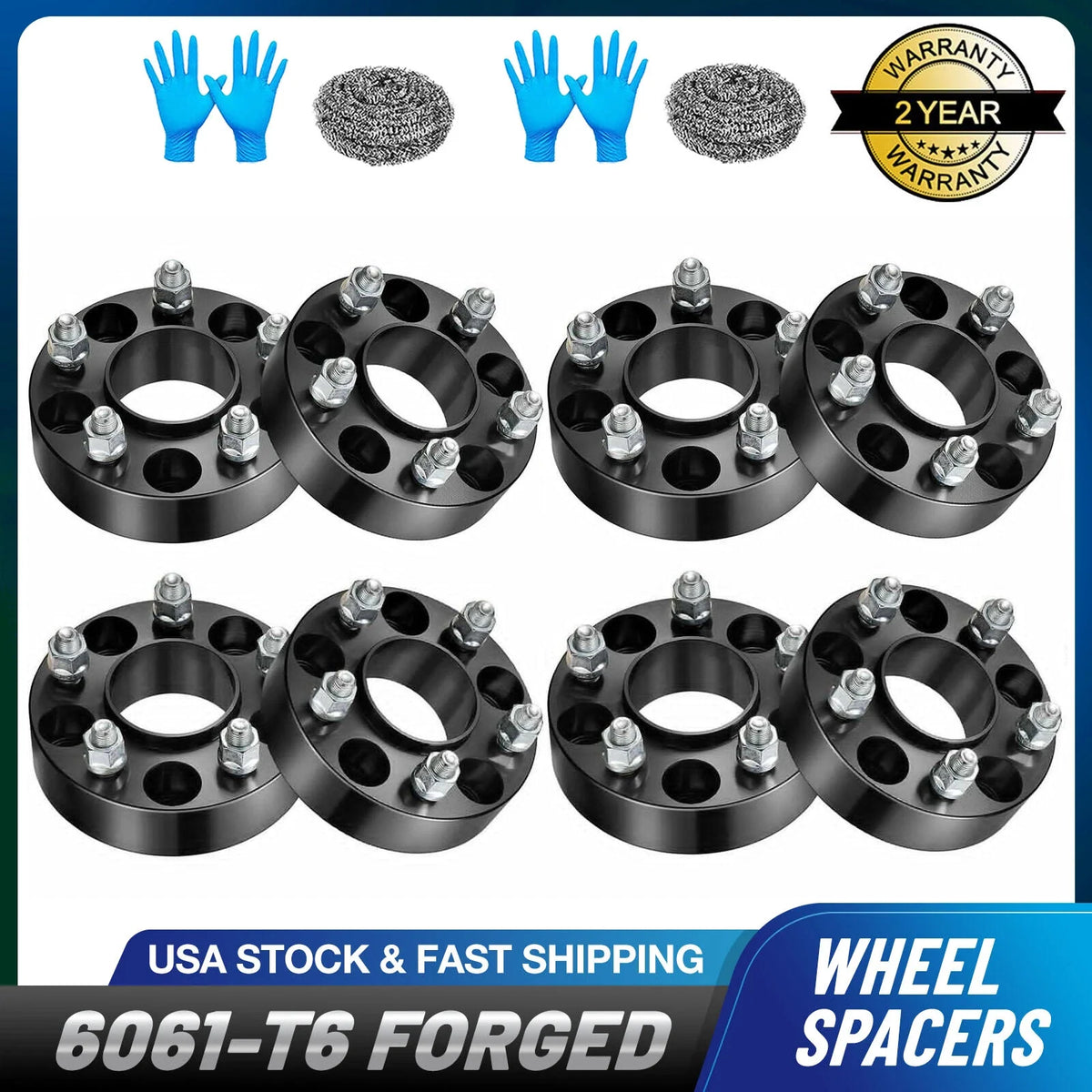 Set of 2 Hubcentric Wheel Spacers for Ford Mustang Ranger (1994–2023)