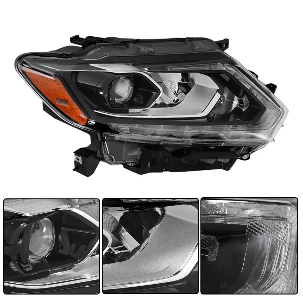 LED Headlight Assembly for Nissan Rogue (2014–2016) Right w/o Auto Control