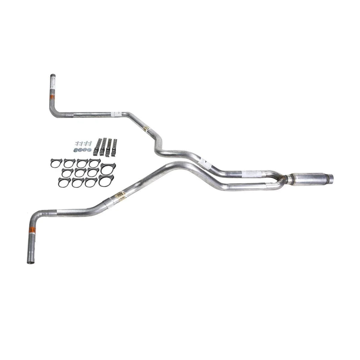 Dual Exhaust MA Pipe Glass Pack Muffler for F150 (1987–1994) Side Exit