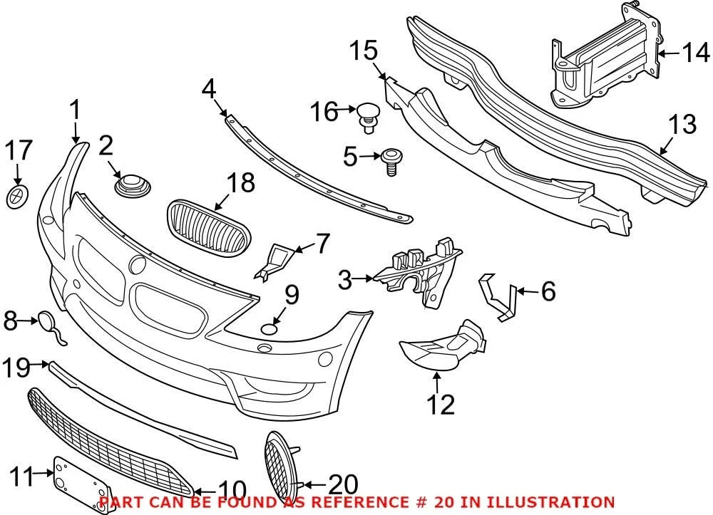 Reflector Panel for BMW (63147046046)