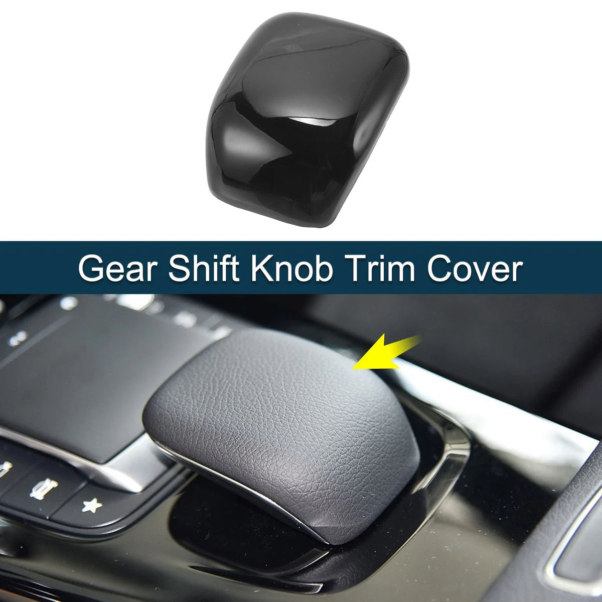 ABS Gear Shift Knob Cover Sticker for Mercedes-Benz A CLA Class (2018–2023)