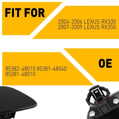 2X Headlight Cleaning Cap for Lexus RX330 RX350 (2004–2006)