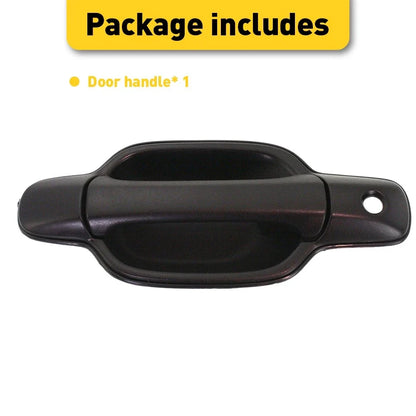 Left Outer Door Handle in Black for GMC Canyon Chevrolet Colorado 2004-2012