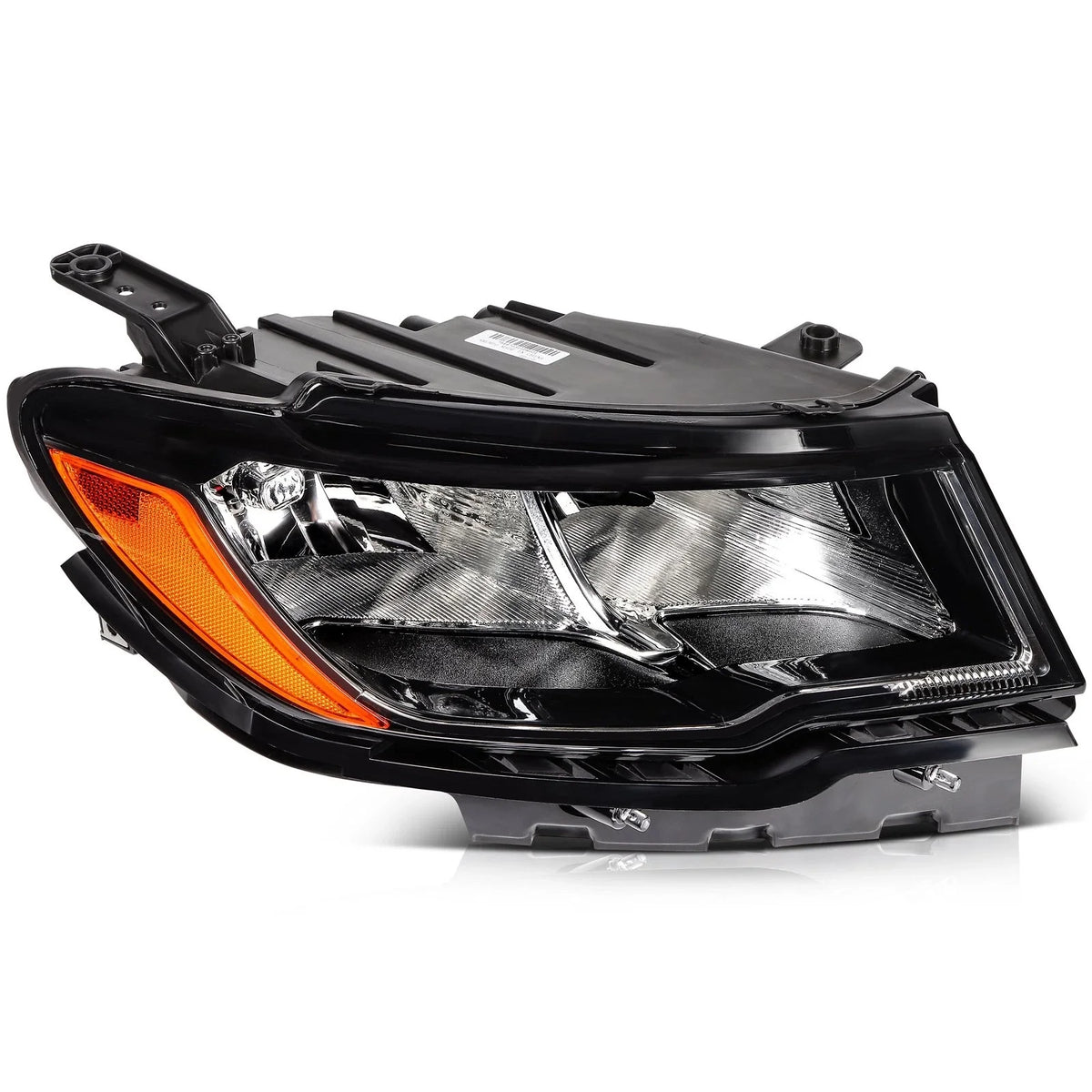 2X Headlight Assembly for Jeep Compass (2017–2021) - Black Amber
