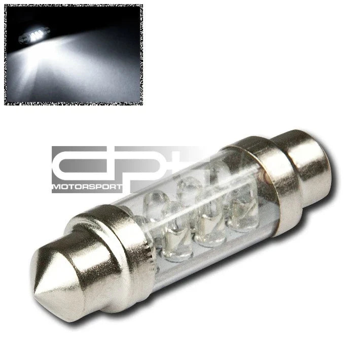 3MM/8 Round 36MM-39MM 12V Bright White LED Dome/Trunk Light Bulb