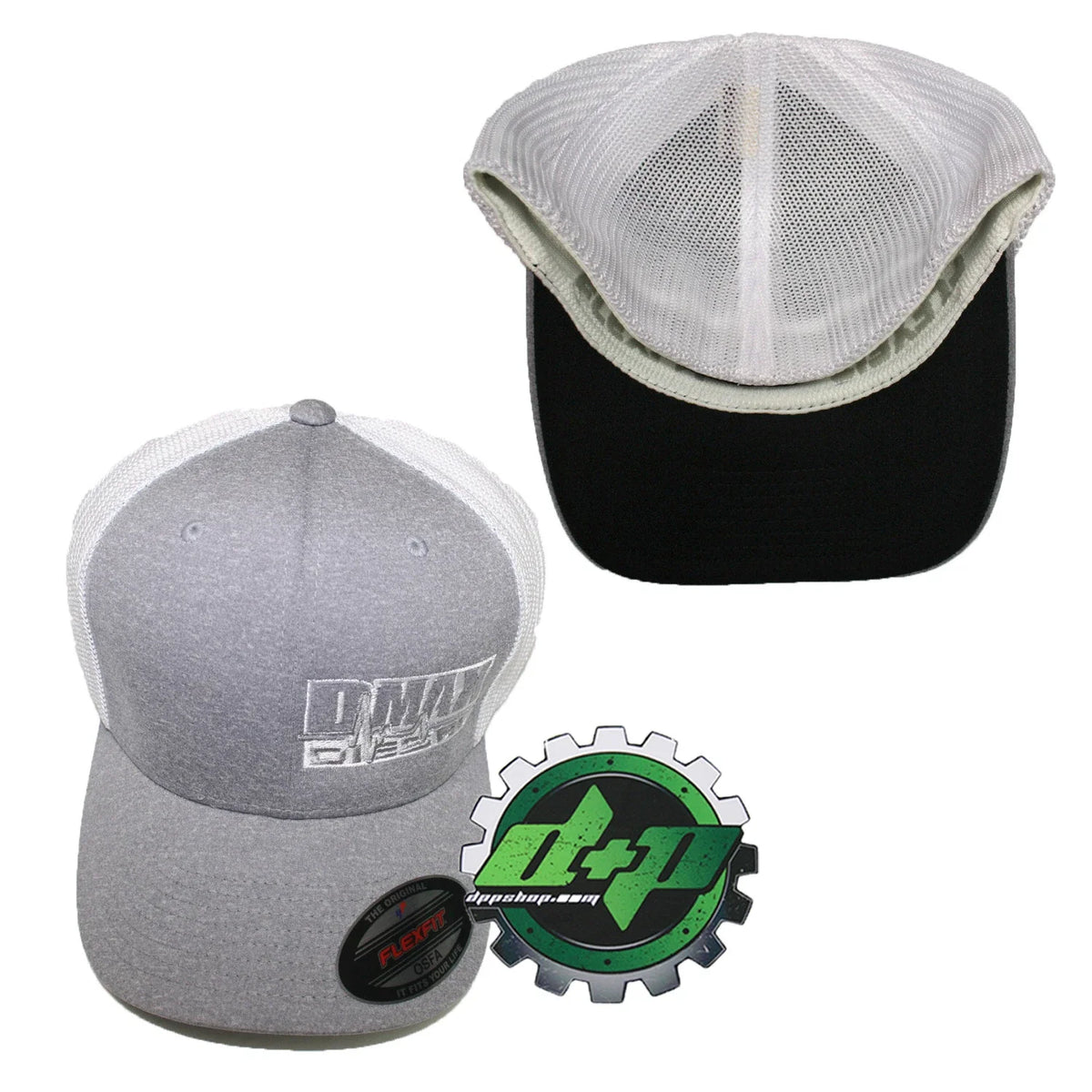 Dmax Duramax Fitted Flex Cap for Diesel Trucks (OSFA, White)
