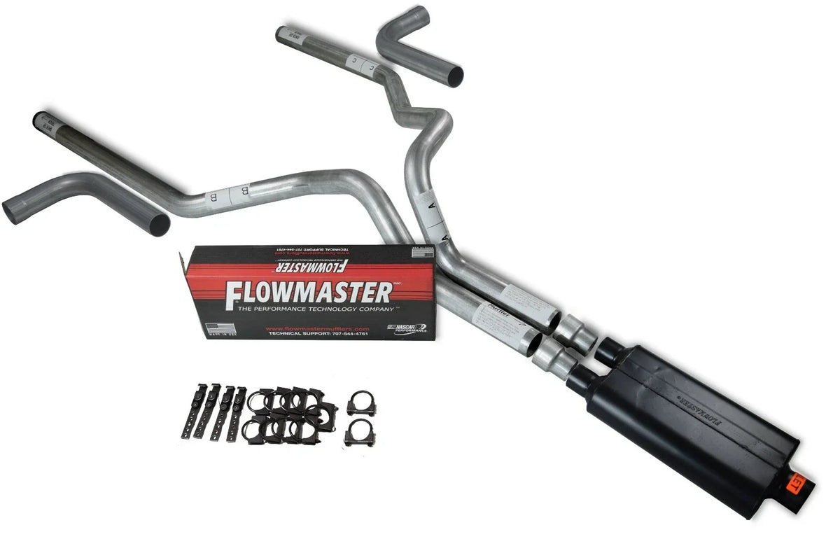 3" Dual Exhaust Kit for Dodge Ram 1500 (2004–2008) Flowmaster 50 Side Exit