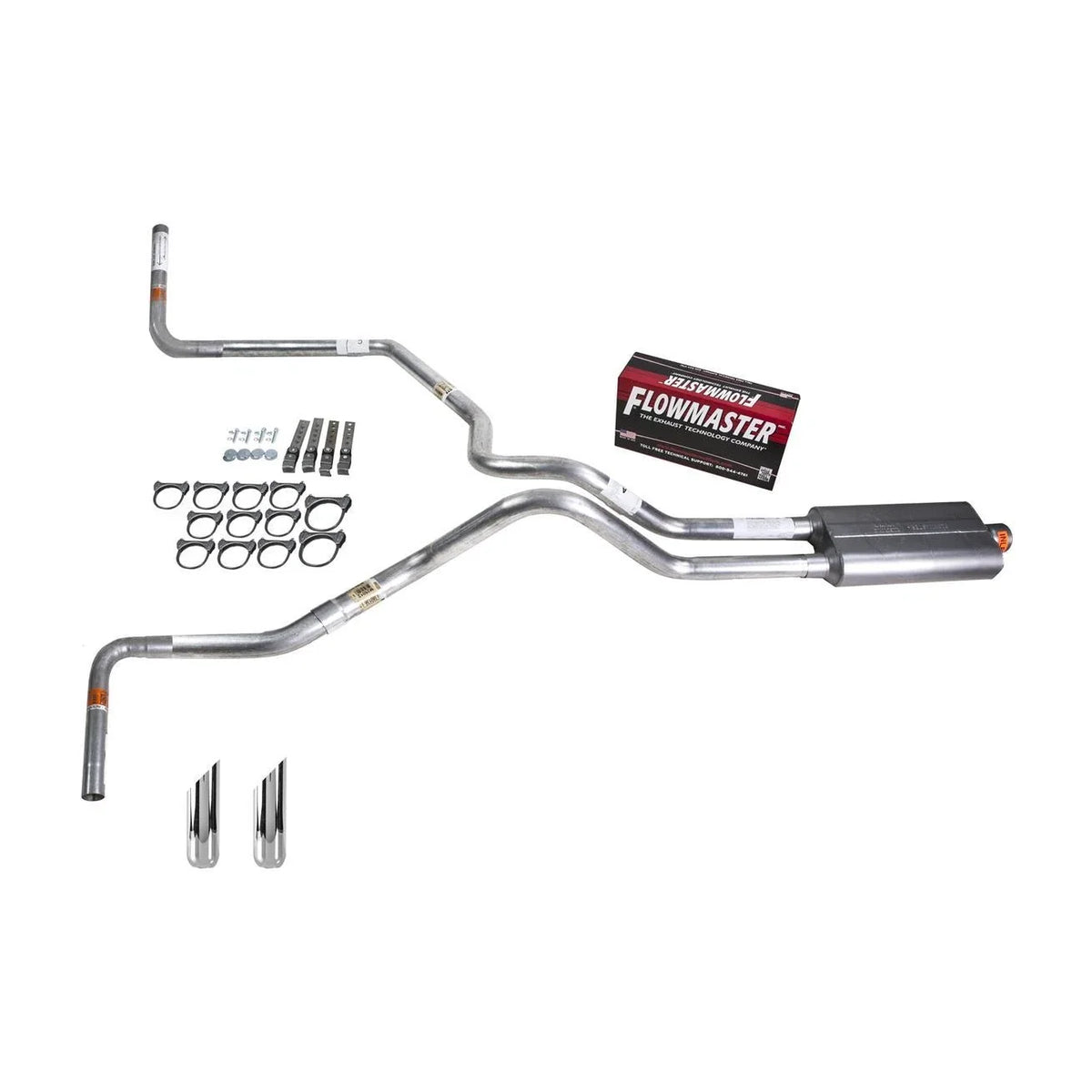 Dual Exhaust Pipe for F150 (2007–2013) - Flowmaster 50 Side Exit