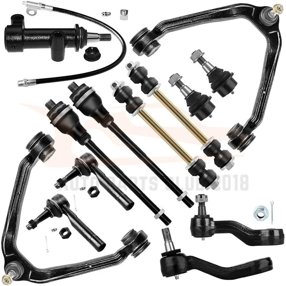 Set of 13 Front Upper Control Arms and Tie Rods for GMC Yukon (2001–2006)