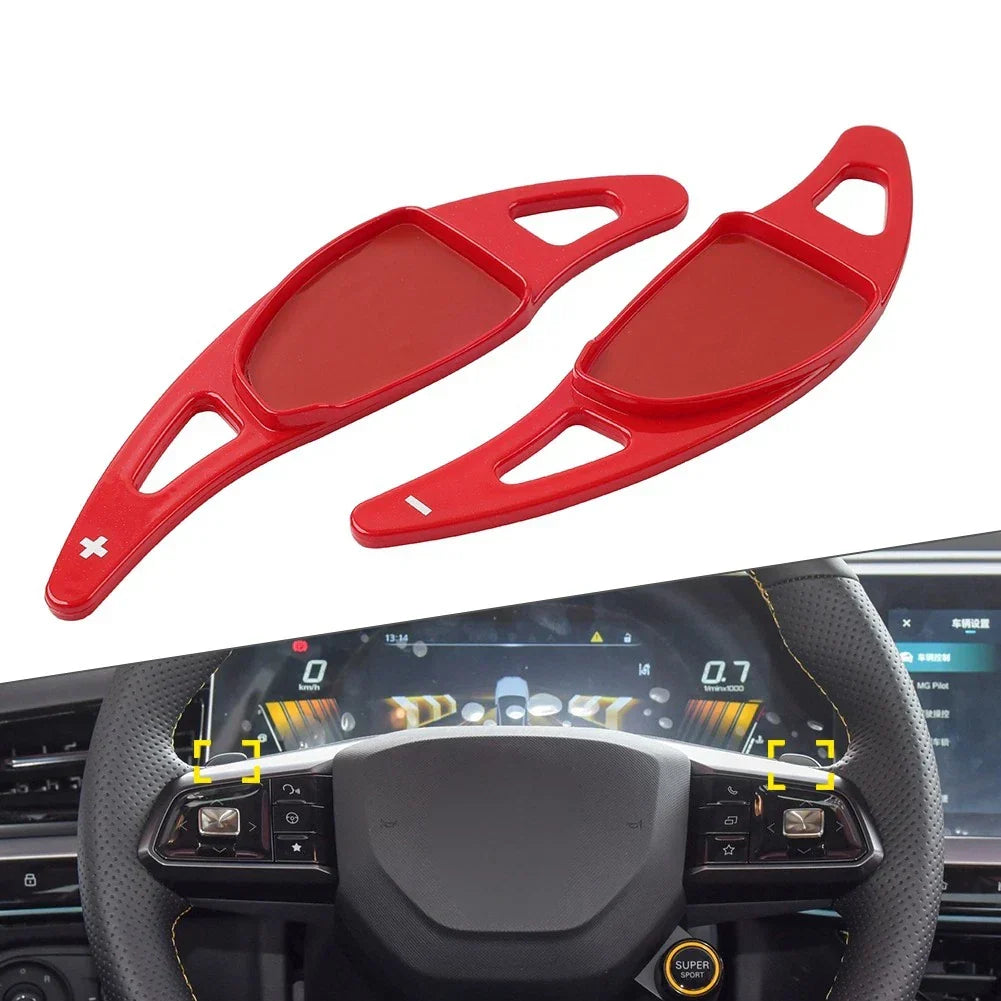 Paddle Shifter Extensions for Steering Wheel MG5 MG7 2023-2025 Red