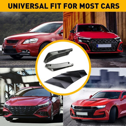 Rear Bumper Diffuser with 4-Fin Splitter Lip and Spats - Universal Fit