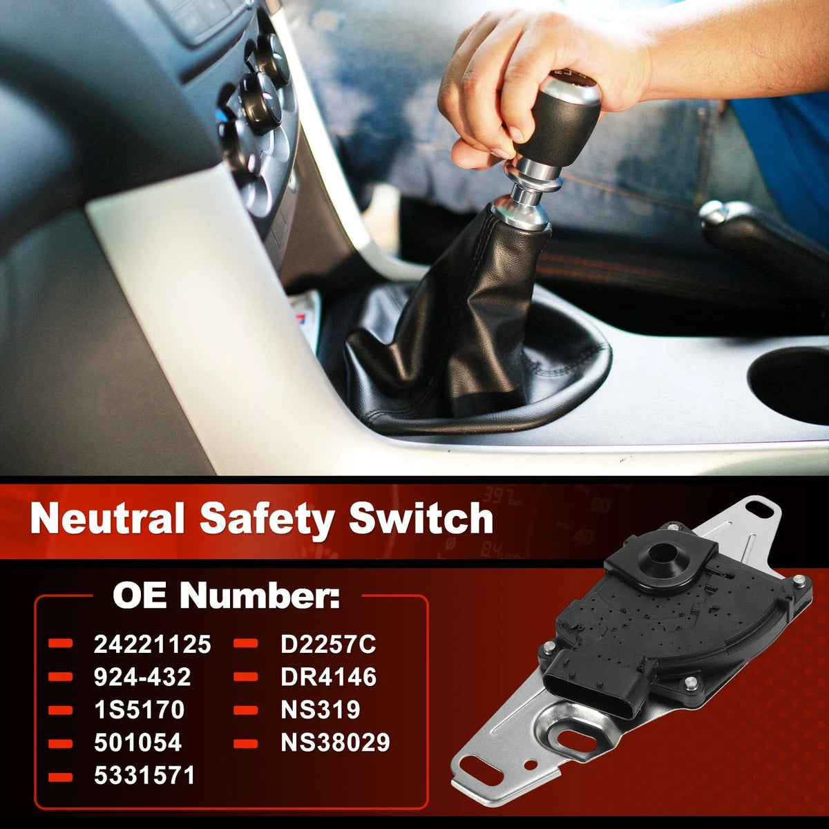 Rear Neutral Position Safety Switch for Cadillac GMC Hummer (924-432)