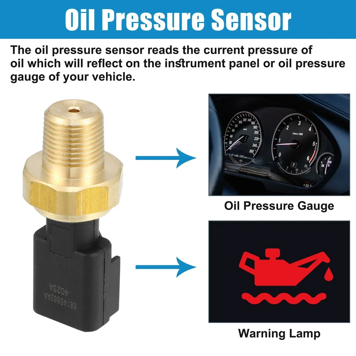 Engine Oil Pressure Sensor for 2.0L 2.4L Dodge Dart (2013-2016)