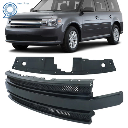Front Upper Grille in Gloss Black for Ford Flex (2013-2019)