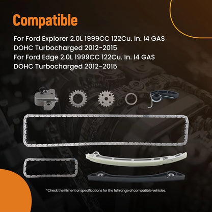 Engine Timing Chain Kit for 2.0L Ford Explorer (2012-2015) 52/138 Links