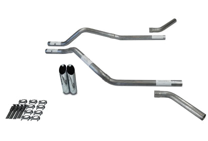 Dual Exhaust Kit for GMC Jimmy (1992-1994), Corner Exit, No Muffler