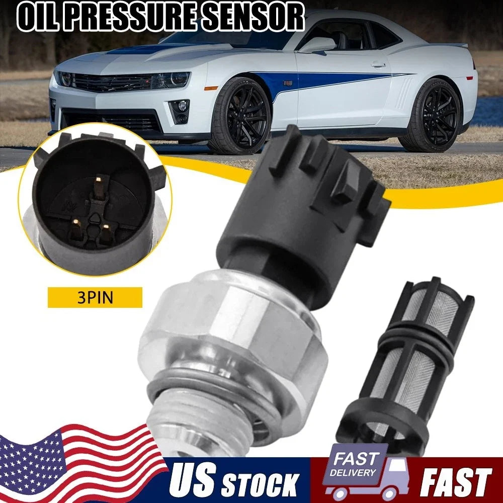 Oil Pressure Sensor 12673134, Compatible with Chevrolet Silverado 2009-2017