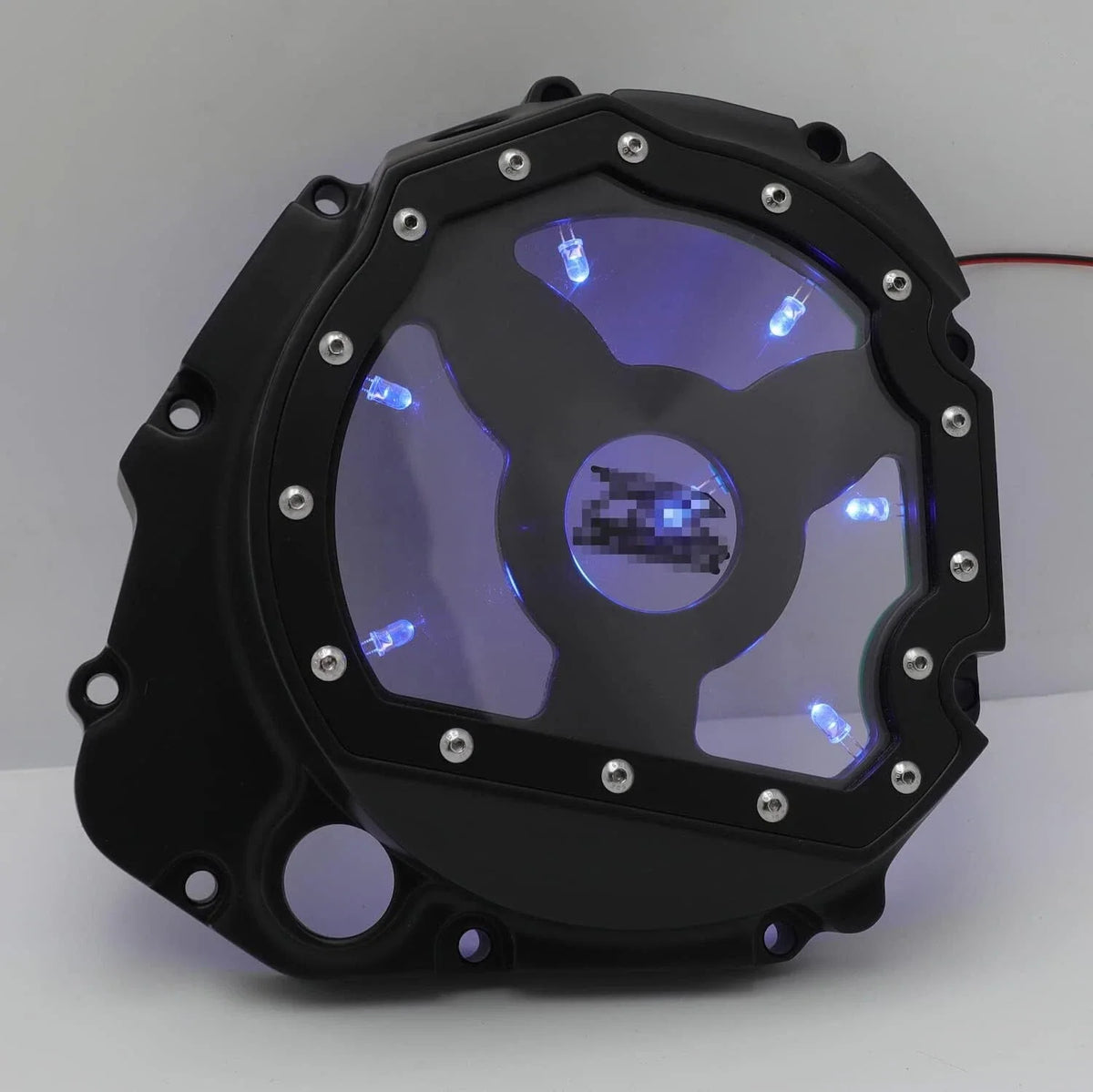 Black Engine Stator Clutch with Blue LED for Suzuki GSXR600 750 1000 (2001–2005)