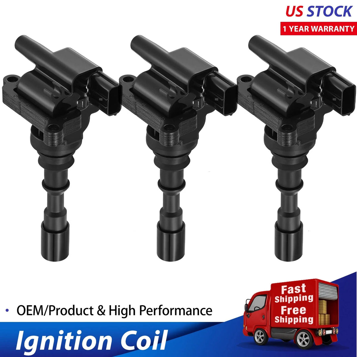 Quality Ignition Coils 3PCS for Kia Sorento (2003–2006) 3.5L V6